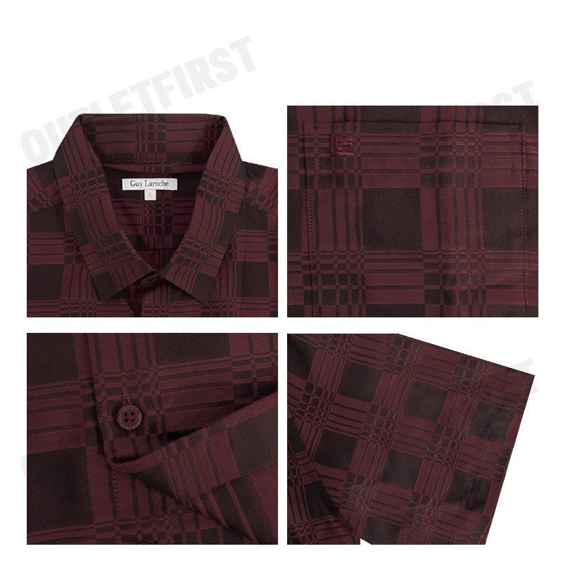 GUY LAROCHE รุ่น MAN'S SHORT SLEEVES SHIRT CODE: BAC9203S4RE เสื้อเชิ้ต เสื้อแขนสั้น เสื้อผู้ชาย