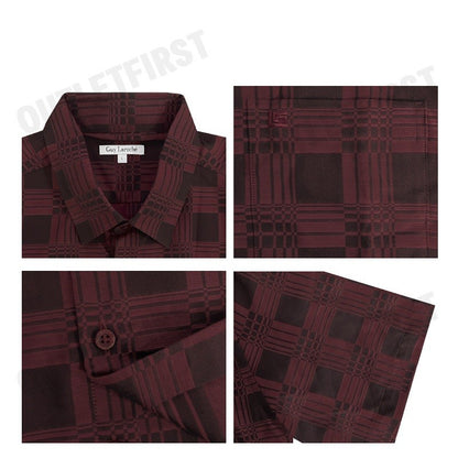 GUY LAROCHE รุ่น MAN'S SHORT SLEEVES SHIRT CODE: BAC9203S4RE เสื้อเชิ้ต เสื้อแขนสั้น เสื้อผู้ชาย