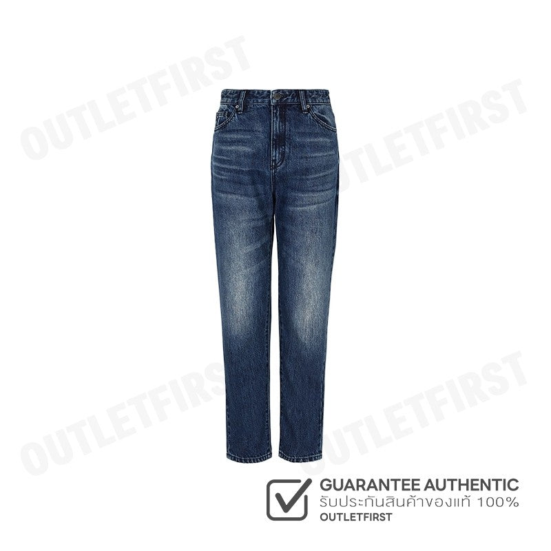 ARMANI EXCHANGE รุ่น WOMEN'S CROPPED BOYFRIEND JEANS CODE: 6DYJ16 Y19HZ 05EJ กางเกงยีนส์ผู้หญิง ขายาว สีน้ำเงินเข้ม