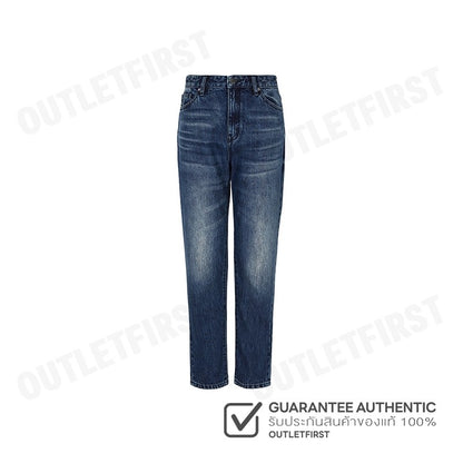 ARMANI EXCHANGE รุ่น WOMEN'S CROPPED BOYFRIEND JEANS CODE: 6DYJ16 Y19HZ 05EJ กางเกงยีนส์ผู้หญิง ขายาว สีน้ำเงินเข้ม