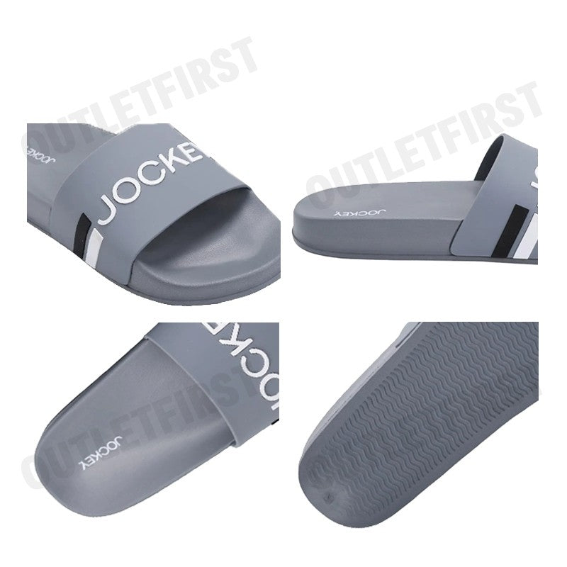 JOCKEY รุ่น MAN'S AFFORDABLE SANDALS CODE: KU JKSABAF02 (LIGHT GREY) รองเท้าแตะผู้ชาย รองเท้าสลิปออน รองเท้าจ๊อกกี้