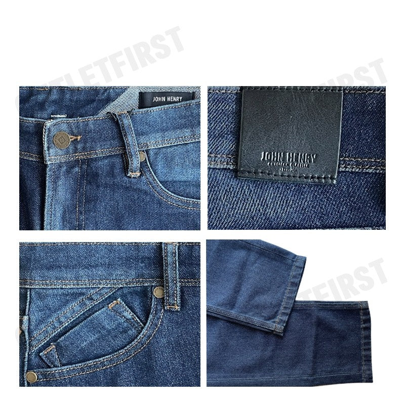 JOHN HENRY รุ่น MEN'S SLIM FIT JEANS (DARK INDIGO) CODE: JH S225MPTSM36 กางเกงยีนส์ผู้ชาย กางเกงขาวยาว กางเกงขายาวจอน