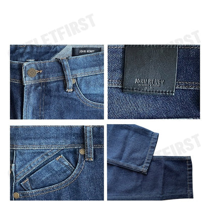 JOHN HENRY รุ่น MEN'S SLIM FIT JEANS (DARK INDIGO) CODE: JH S225MPTSM36 กางเกงยีนส์ผู้ชาย กางเกงขาวยาว กางเกงขายาวจอน