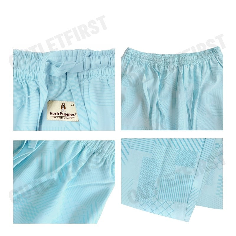 HUSH PUPPIES รุ่น MEN'S LONG SLEEPWEAR CODE: HU H9F8007 (BLUE) กางเกงขายาวผู้ชาย กางเกงฮัชพัพพี กางเกงสีฟ้า