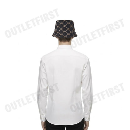 MLB รุ่น JACQUARD DIA MONOGRAM BUCKET HAT CODE: 3AHTM024N 50BKS หมวกบักเก็ต หมวกสีดำ หมวกNY