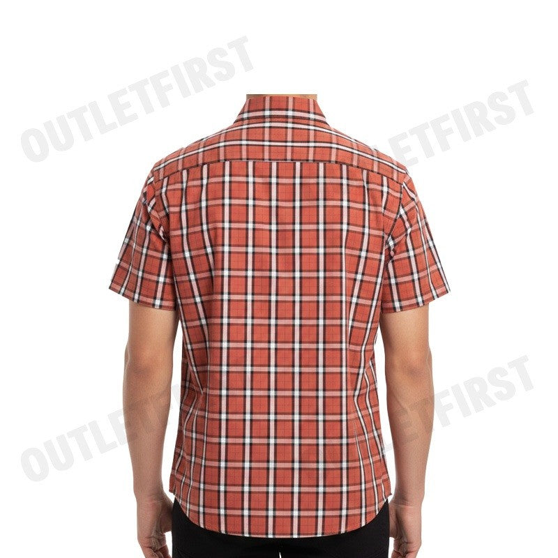 GUY LAROCHE รุ่น MAN'S SHORT SLEEVES SHIRT CODE: BAC1202S3OR เสื้อเชิ้ต เสื้อแขนสั้น เสื้อผู้ชาย เสื้อลายสก๊อต