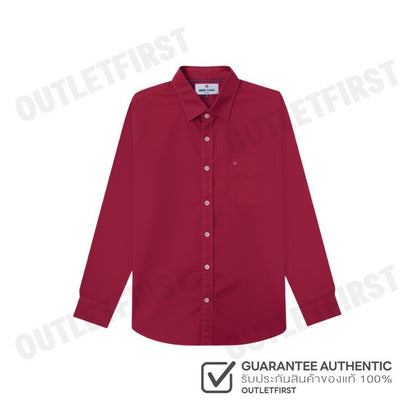JOHN HENRY รุ่น MEN'S LONG SLEEVES SLIM FIT SHIRT (RED) CODE: JH F424MSLSM29 เสื้อเชิ้ต เสื้อแขนยาว เสื้อเชิ้ตผู้ชาย