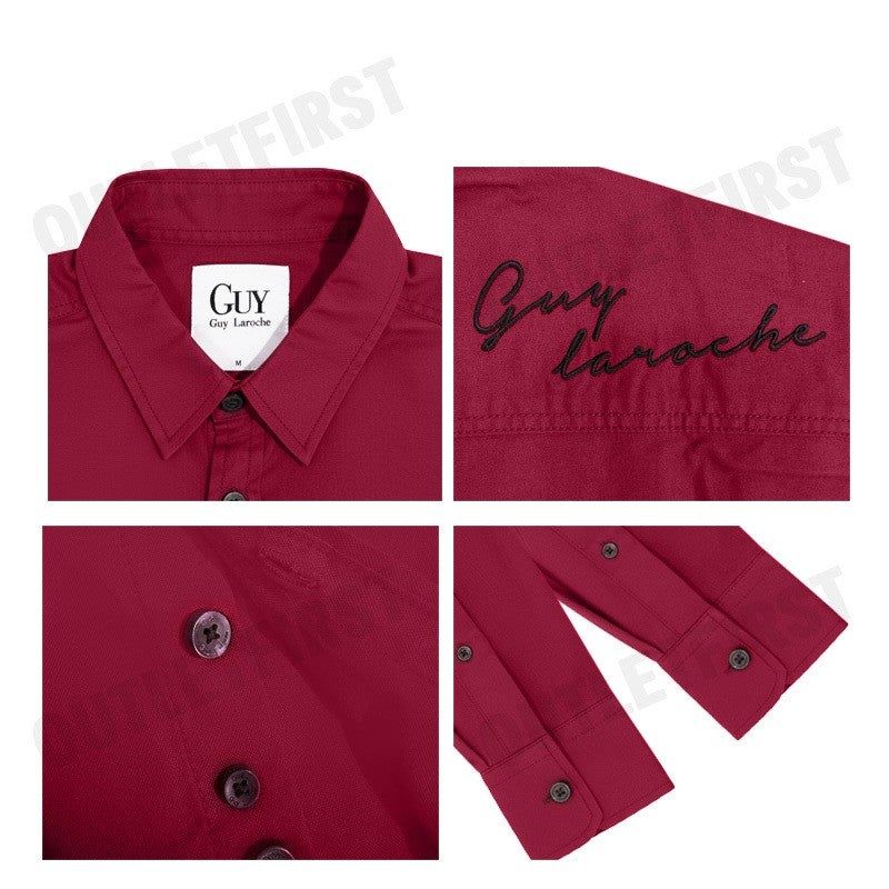 GUY LAROCHE รุ่น MAN'S LONG SLEEVES SHIRT CODE: DAC6251P3RE เสื้อเชิ้ต เสื้อแขนยาว เสื้อผู้ชาย