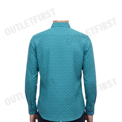 GUY LAROCHE รุ่น MAN'S LOGO LONG SLEEVES SHIRT CODE: BAB9208S3GR เสื้อเชิ้ต เสื้อแขนยาว เสื้อผู้ชาย