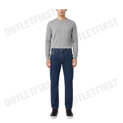 PS PAUL SMITH รุ่น MEN'S TAPERED FIT DARK WASH JEANS CODE: M2R 301ZE P21984 DK กางเกงยีนส์ กางเกงผู้ชาย กางเกงยีนส์ขายาว