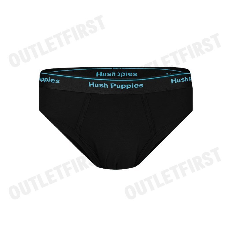 HUSH PUPPIES รุ่น MEN'S MICRO MODAL SIRO BRIEFS CODE: HU H2FSR08 (BLACK) กางเกงชั้นในผู้ชาย สีดำ กางเกงฮัชพัพพีส์
