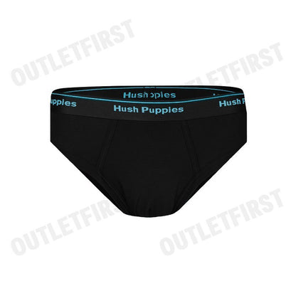 HUSH PUPPIES รุ่น MEN'S MICRO MODAL SIRO BRIEFS CODE: HU H2FSR08 (BLACK) กางเกงชั้นในผู้ชาย สีดำ กางเกงฮัชพัพพีส์
