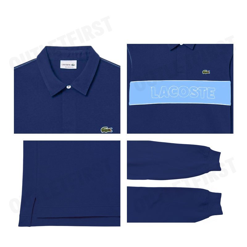 LACOSTE รุ่น MEN'S RELAXED FIT RUGBY SHIRT CODE: KH2854 10 6LE เสื้อโปโล เสื้อโปโลคอปก เสื้อผู้ชาย