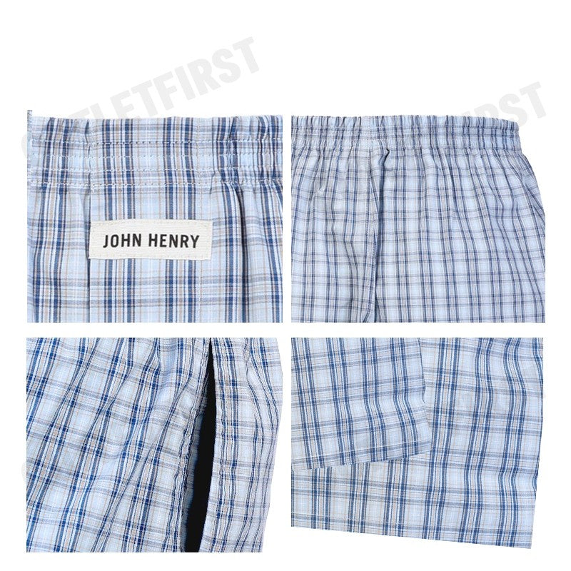 JOHN HENRY รุ่น MEN'S BOXER SHORTS CODE: JU JU3705 กางเกงขาสั้นผู้ชาย กางเกงบ๊อกเซอร์ กางเกงจอนเฮนรี่