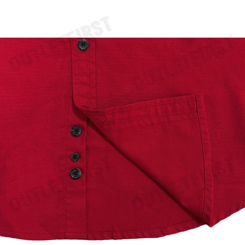 GUY LAROCHE STAND COLLAR SLIM FIT SHIRT COLOR  RED CODE: DAC6260P3RE