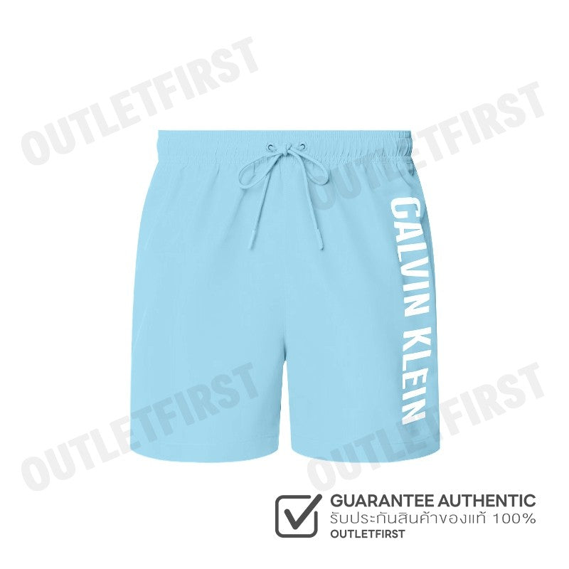 CALVIN KLEIN SWIMWEAR รุ่น MEDIUM DRAWSTRING SWIM SHORTS CODE: N61092 VO9 กางเกงว่ายน้ำ กางเกงขาสั้น กางเกงผู้ชาย