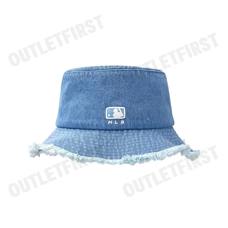 MLB รุ่น UNISEX COLOR DENIM SAFARI BUCKET HAT CODE: 3AHTD025N 50BLL หมวกบักเก็ต หมวกสีฟ้า หมวกเอ็มแอลบี