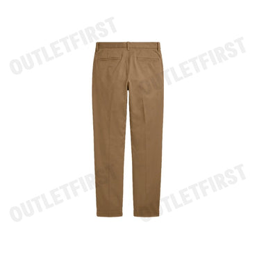 POLO RALPH LAUREN CROPPED SLIM FIT TWILL CHINO PANT COLOR KHAKI CODE: 211890343004