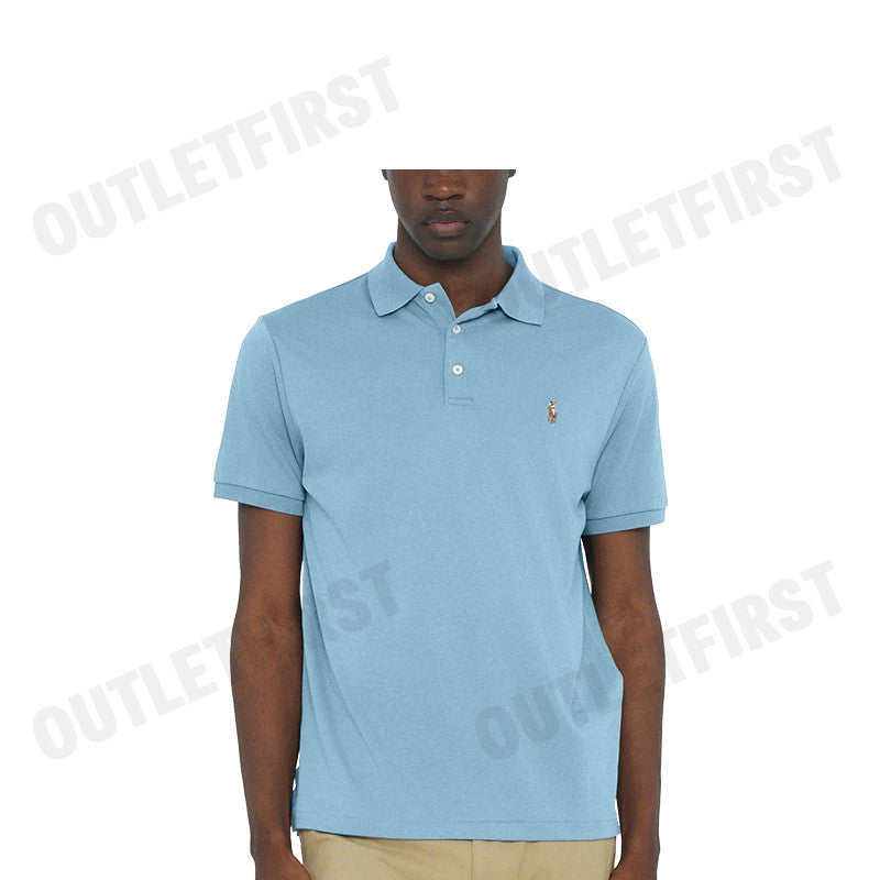 POLO RALPH LAUREN รุ่น CUSTOM SLIM FIT SOFT COTTON POLO SHIRT CODE: 710704319151 เสื้อโปโล เสื้อผู้ชาย เสื้อแขนสั้น