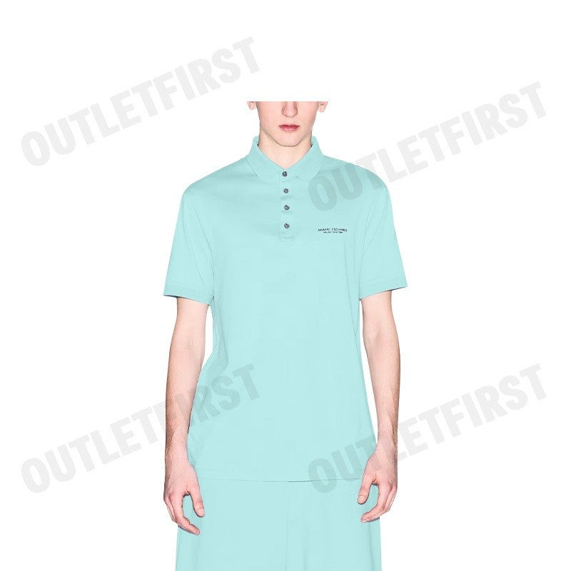 ARMANI EXCHANGE รุ่น POLO SHIRT IN MILAN / NEW YORK JERSEY CODE: 8NZF80 Z8H4Z 15CY เสื้อโปโล เสื้อแขนสั้น เสื้อผู้ชาย
