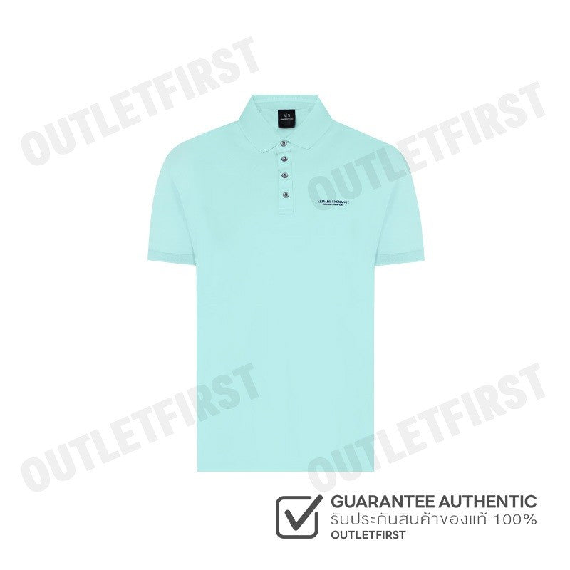 ARMANI EXCHANGE รุ่น POLO SHIRT IN MILAN / NEW YORK JERSEY CODE: 8NZF80 Z8H4Z 15CY เสื้อโปโล เสื้อแขนสั้น เสื้อผู้ชาย
