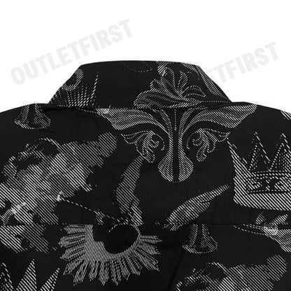 JOHN HENRY รุ่น MEN'S SHORT SLEEVES SLIM FIT SHIRT (BLACK) CODE: JH F424MSSSM32 เสื้อเชิ้ตแขนสั้น เสื้อเชิ้ตผู้ชาย