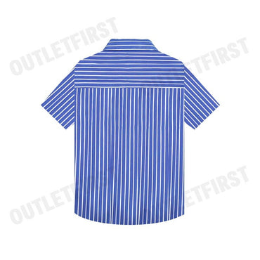 JOHN HENRY รุ่น MEN'S SHORT SLEEVES SLIM FIT SHIRT (BLUE) CODE: JH F424MSSSM43 เสื้อเชิ้ตแขนสั้น เสื้อผู้ชาย เสื้อจอร์น
