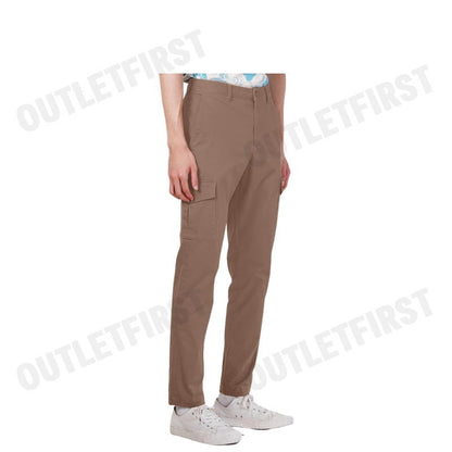 JOHN HENRY รุ่น MEN'S SLIM FIT PANTS (KHAKI) CODE: JH F324MPTSM04 กางเกงขายาว กางเกงผู้ชาย กางเกงทำงาน