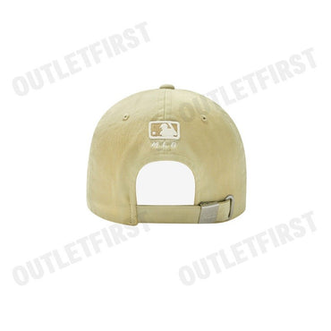 MLB รุ่น APPLIQUED VINTAGE WASHED BASEBALL CAP CODE: 3ACPV025N 43SAS หมวกแก็ป หมวกเบสบอล หมวกสีเบจ