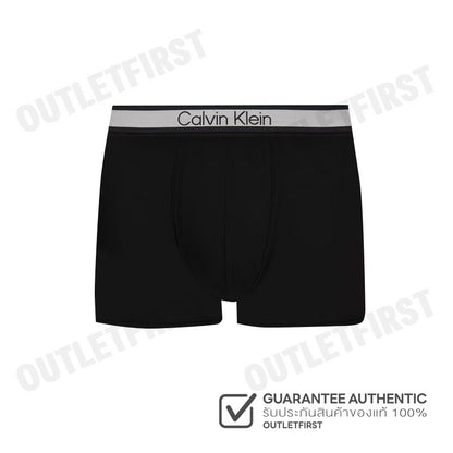 CALVIN KLEIN รุ่น TONAL LOGO MICROFIBER LOW RISE TRUNKS CODE: NB4089 UB1 กางเกงชั้นในผู้ชาย กางเกงใน กางเกงสีดำ