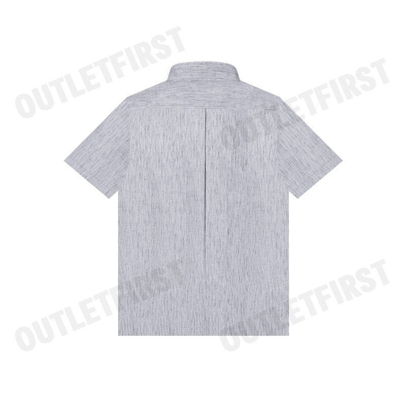G2000 รุ่น MEN'S SMART FIT CASUAL SHORT SLEEVE SHIRT CODE: 46139952 96 เสื้อเชิ้ตแขนสั้นผู้ชาย เสื้อสีเทา เสื้อผู้ชาย