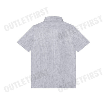 G2000 รุ่น MEN'S SMART FIT CASUAL SHORT SLEEVE SHIRT CODE: 46139952 96 เสื้อเชิ้ตแขนสั้นผู้ชาย เสื้อสีเทา เสื้อผู้ชาย