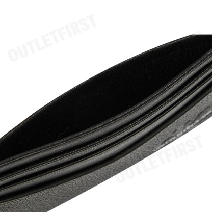 CALVIN KLEIN JEANS รุ่น MEN'S EMBOSSED LEATHER CARD HOLDER CODE: HP1630 001 กระเป๋าใส่การ์ด กระเป๋าผู้ชาย กระเป๋าสีดำ