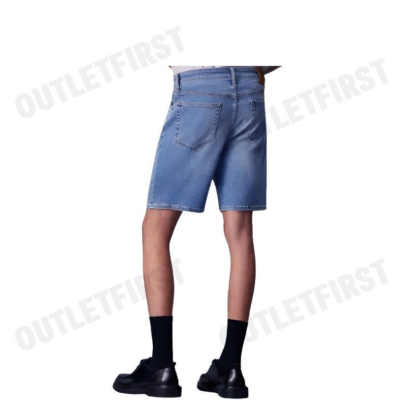 CALVIN KLEIN JEANS รุ่น MEN'S RELAXED FIT DENIM SHORTS CODE: J326646 1AA กางเกงยีนส์ขาสั้น กางเกงผู้ชาย สีน้ำเงิน