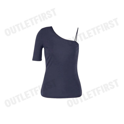 ARMANI EXCHANGE รุ่น WOMEN'S JERSEY TOP CODE: 3DYMEK YJEAZ 1593 เสื้อเบลาส์ เสื้อผู้หญิง เสื้อสีกรม
