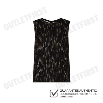 ARMANI EXCHANGE รุ่น WOMEN'S BLACK PATTERNED BLOUSE CODE: 6DYH44 YN2VZ 42AP เสื้อเบลาส์ผู้หญิง เสื้อสีดำ เสื้อแขนกุด