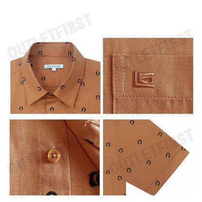 GUY LAROCHE รุ่น MAN'S SHORT SLEEVES SHIRT CODE: BAC9202W3BR เสื้อเชิ้ต เสื้อแขนสั้น เสื้อผู้ชาย