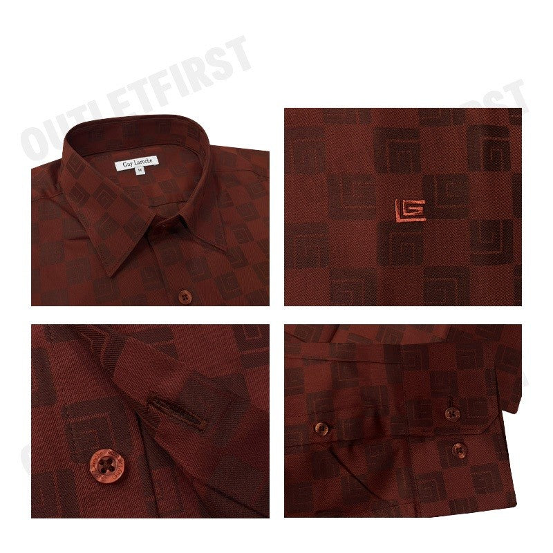 GUY LAROCHE รุ่น MAN'S LONG SLEEVES SHIRT CODE: BAB9212W3RE เสื้อเชิ้ต เสื้อแขนยาว เสื้อผู้ชาย