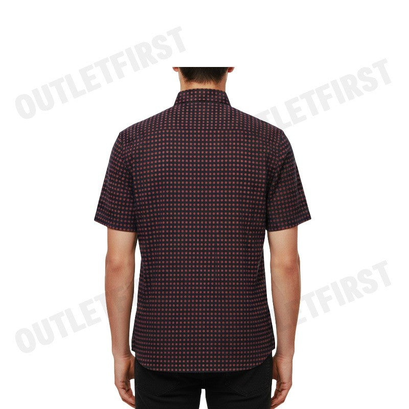 GUY LAROCHE รุ่น MAN'S SHORT SLEEVES SHIRT CODE: BAC9200S4RE  เสื้อเชิ้ต เสื้อแขนสั้น เสื้อผู้ชาย