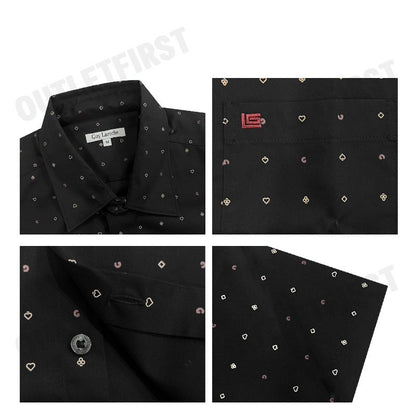GUY LAROCHE รุ่น MAN'S SHORT SLEEVES SHIRT CODE: BAC5220P4BL เสื้อเชิ้ต เสื้อแขนสั้น เสื้อผู้ชาย
