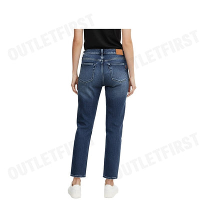 ARMANI EXCHANGE รุ่น WOMEN'S CROPPED BOYFRIEND JEANS CODE: 6DYJ16 Y19HZ 05EJ กางเกงยีนส์ผู้หญิง ขายาว สีน้ำเงินเข้ม