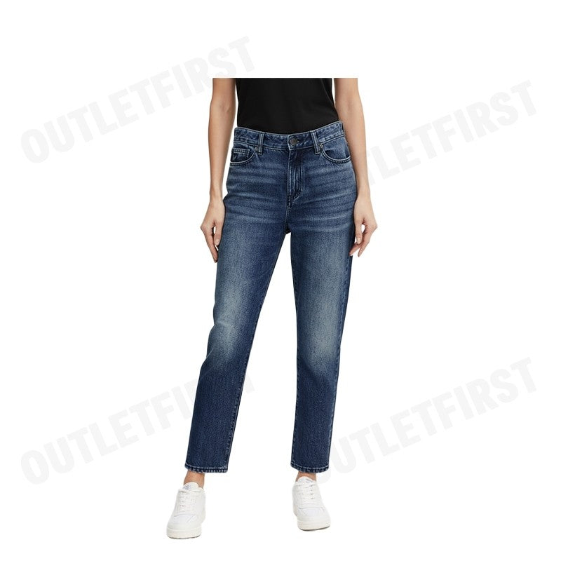 ARMANI EXCHANGE รุ่น WOMEN'S CROPPED BOYFRIEND JEANS CODE: 6DYJ16 Y19HZ 05EJ กางเกงยีนส์ผู้หญิง ขายาว สีน้ำเงินเข้ม