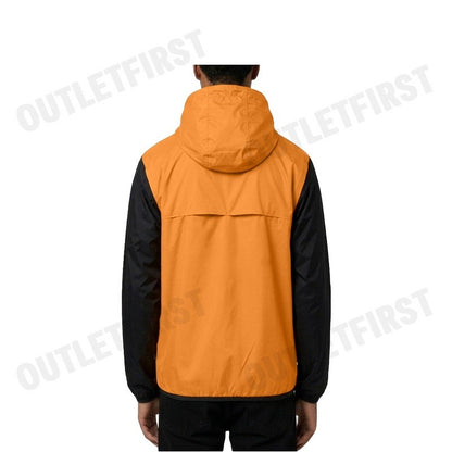 PLAY COMME DES GARÇONS X K-WAY รุ่น MEN HALF ZIP JACKET CODE: AZ J506 051 1 2 (ORANGE/BLACK) เสื้อแจ็คเก็ตผู้ชาย