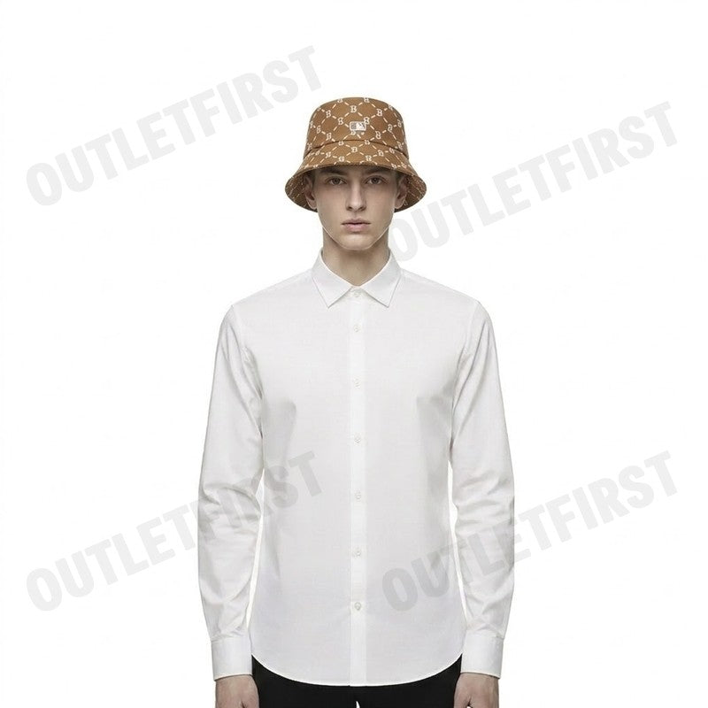 MLB รุ่น JACQUARD DIA MONOGRAM BUCKET HAT CODE: 3AHTM024N 43CAS หมวกบักเก็ต หมวกสีน้ำตาล หมวกยูนิเซ็กส์