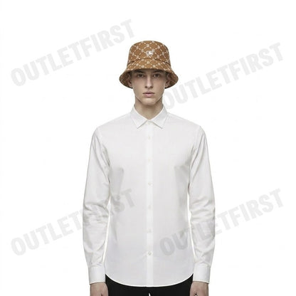 MLB รุ่น JACQUARD DIA MONOGRAM BUCKET HAT CODE: 3AHTM024N 43CAS หมวกบักเก็ต หมวกสีน้ำตาล หมวกยูนิเซ็กส์