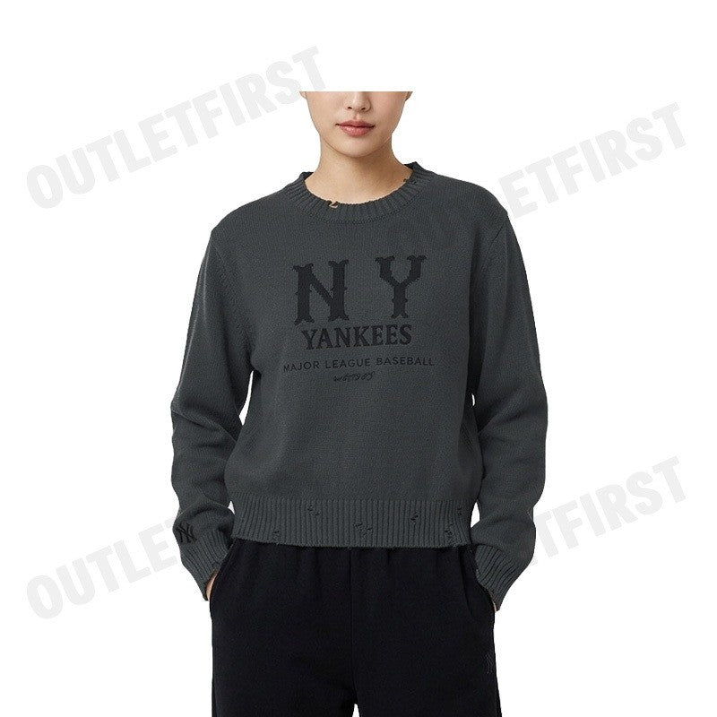MLB รุ่น WOMEN S BASIC VINTAGE COOPERS LOGO KNITTED PULLOVER CODE: 3FKPB0151 50CGD เสื้อสเวตเตอร์ผู้หญิง เสื้อแขนยาว