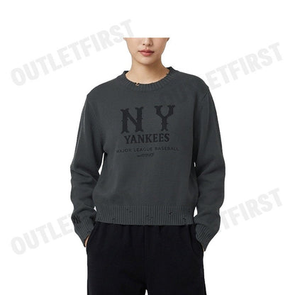 MLB รุ่น WOMEN S BASIC VINTAGE COOPERS LOGO KNITTED PULLOVER CODE: 3FKPB0151 50CGD เสื้อสเวตเตอร์ผู้หญิง เสื้อแขนยาว