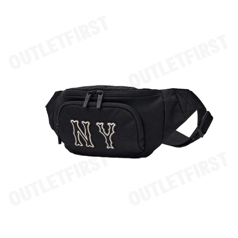 MLB รุ่น COOPERS MEGA LOGO NEW YORK YANKEES BELT BAG CODE: 3AHSM054N 50BKS กระเป๋าคาดเอว กระเป๋าคาดอก กระเป๋าสีดำ