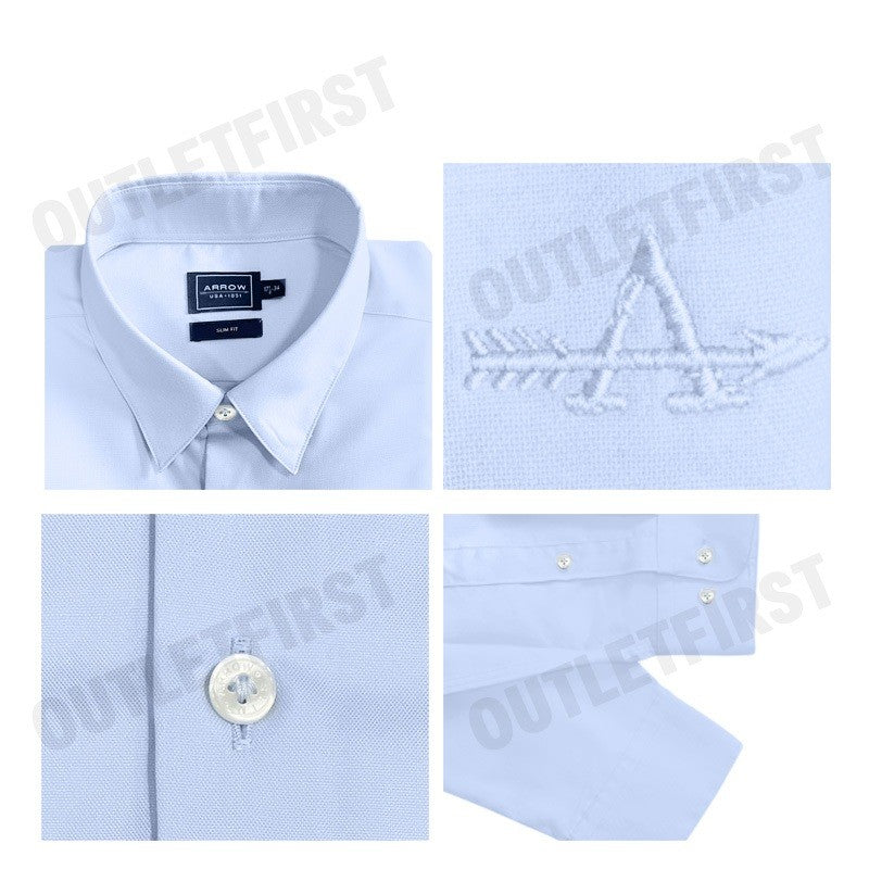 ARROW รุ่น MEN'S LONG SLEEVE SLIM FIT SHIRT CODE: MACS765W3BRBU เสื้อเชิ้ต เสื้อแขนยาว เสื้อผู้ชาย