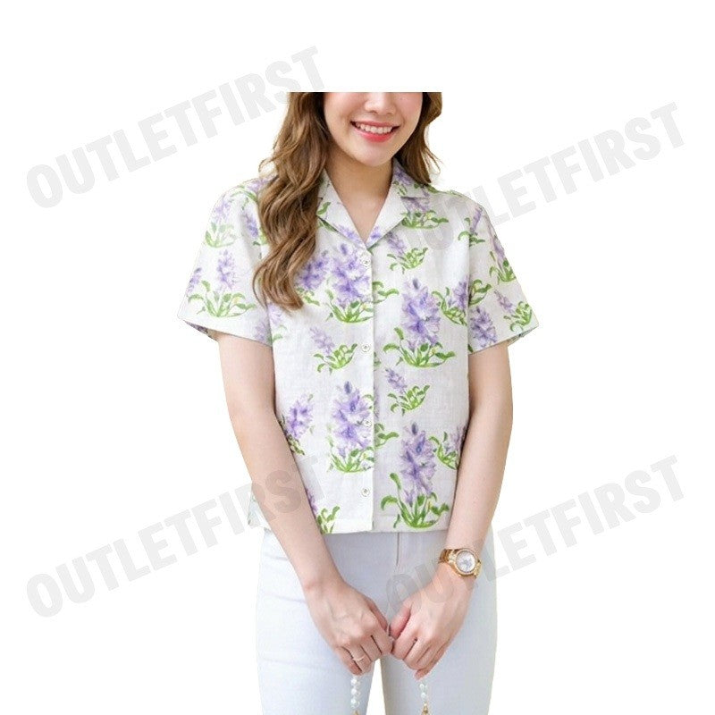 ARROW รุ่น WOMEN'S NATURAL FABRIC SHIRT CODE: WACC587S5CSVI เสื้อเชิ้ต เสื้อแขนสั้น เสื้อผู้หญิง